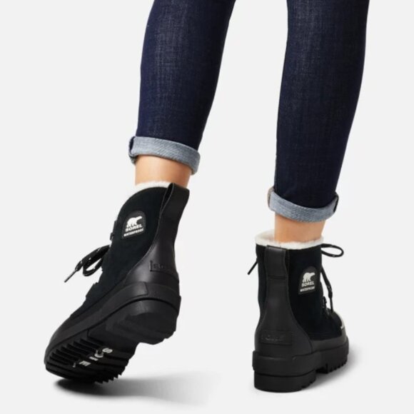 Women Sorel Tivoli IV boot black NWT size 6 waterproof windproof - Picture 7 of 9